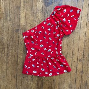 One Shoulder Ruffle Top